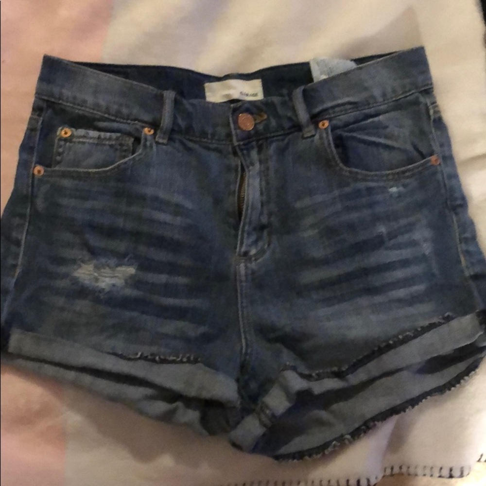 Garage high waisted jean short